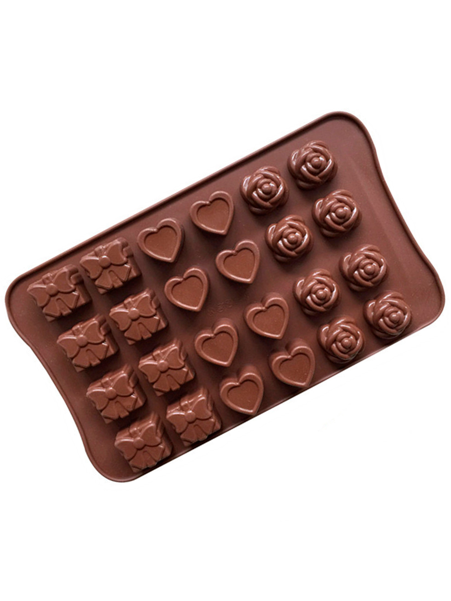 Фото товара 23847, силиконовая форма ассорти для конфет, льда, шоколада